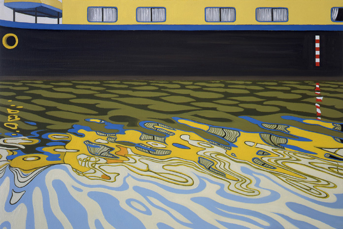 Port Gazoile - Bunkerstation, 1996, Öl auf Leinwand, 40 x 60 cm