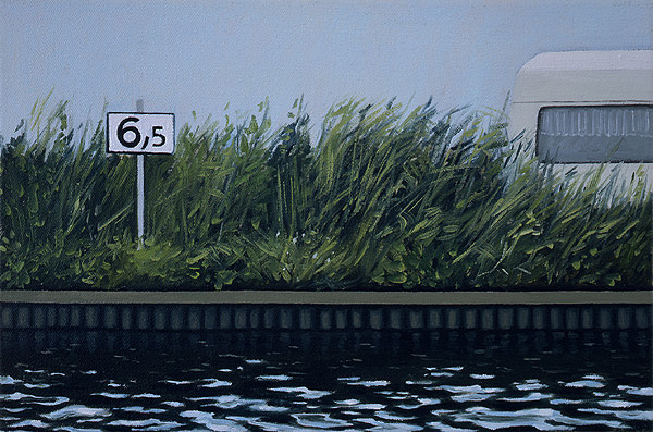 Zwarte Water, 1995, Öl auf Leinwand, 20 x 30 cm