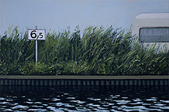 Zwarte Water, 1995, Öl auf Leinwand, 20 x 30 cm