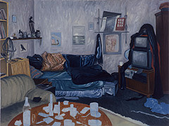 Billbrookdeich 117 (Nr. 16), 2001, Öl auf Nessel, 90 x 120 cm