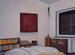 Elisabethenstrasse 97 (Nr. 4), 2000, Öl auf Nessel, 45 x 60 cm