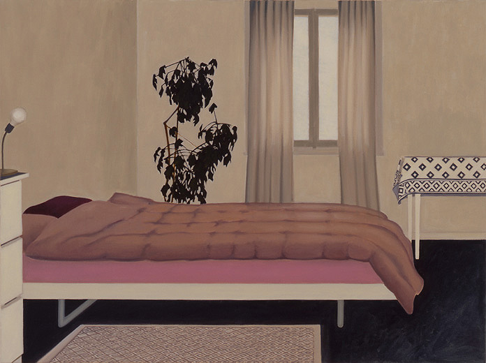 Mittlerestrasse 63 (Nr. 7), 2000, Öl auf Nessel, 75 x 100 cm