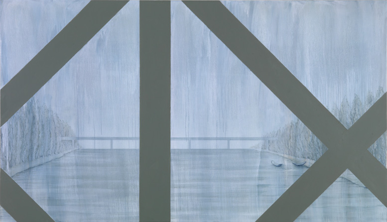 Brücke 2, 2007, Öl auf Leinwand, 115 x 200 cm