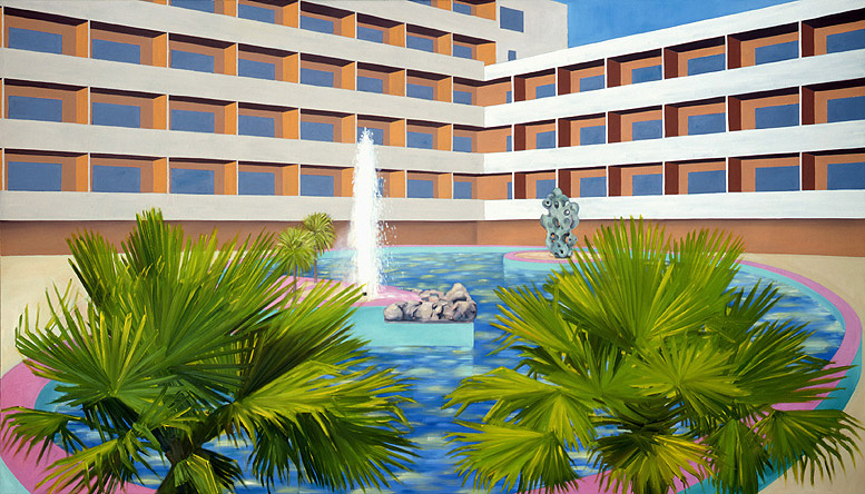 Suites in Paradise, 1993, Öl auf Leinwand, 115 x 200 cm