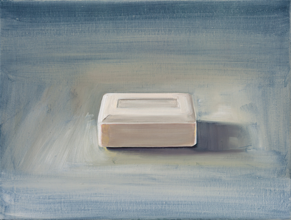 Von Socken und Seifen Nr. 2, 2012, Öl auf Leinwand, 24 x 32 cm