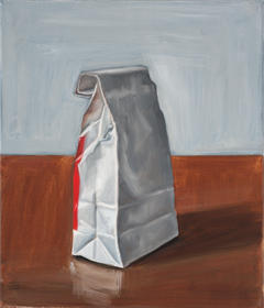 Von Socken und Seifen Nr. 12, 2012, Öl auf Leinwand, 35 x 30 cm