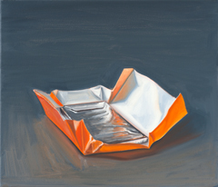 Von Socken und Seifen Nr. 47, 2012, Öl auf Leinwand, 30 x 35 cm